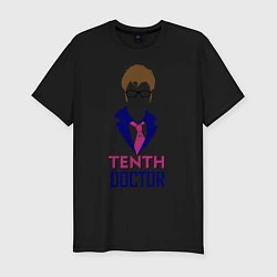 Мужская slim-футболка Tenth Doctor