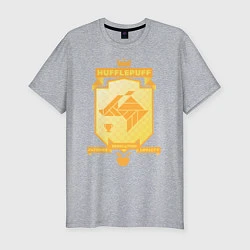 Футболка slim-fit Hufflepuff, цвет: меланж