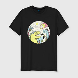 Футболка slim-fit Последняя вечеринка, цвет: черный