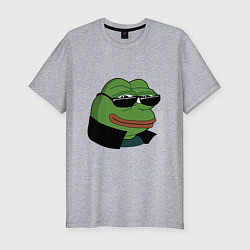 Футболка slim-fit Pepe в очках EZ, цвет: меланж
