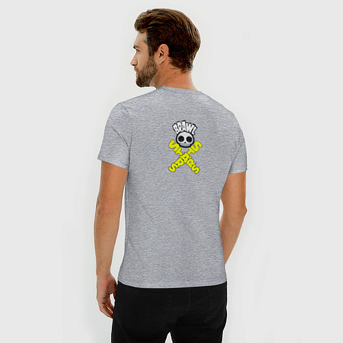 Мужская slim-футболка Brawl STARS COLETTE / Меланж – фото 4