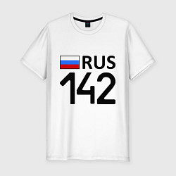 Футболка slim-fit RUS 142, цвет: белый