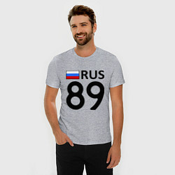 Футболка slim-fit RUS 89, цвет: меланж — фото 2