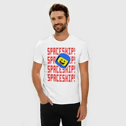 Футболка slim-fit Spaceship, цвет: белый — фото 2