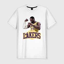 Мужская slim-футболка LeBron - Lakers