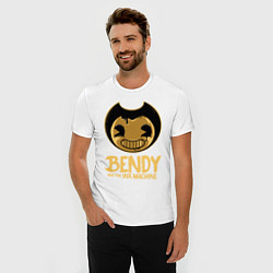 Футболка slim-fit Bendy And The Ink Machine, цвет: белый — фото 2