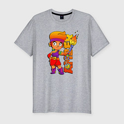 Футболка slim-fit Brawl Stars - Amber, цвет: меланж