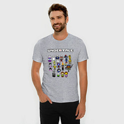 Футболка slim-fit UNDERTALE, цвет: меланж — фото 2