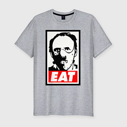 Мужская slim-футболка Ганнибал Лектор