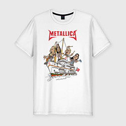 Футболка slim-fit Metallica, цвет: белый