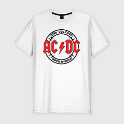 Футболка slim-fit ACDC, цвет: белый