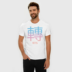 Футболка slim-fit BTS, цвет: белый — фото 2