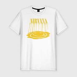 Мужская slim-футболка Nirvana