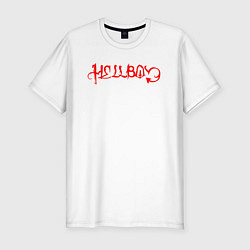 Мужская slim-футболка LIL PEEP HELLBOY