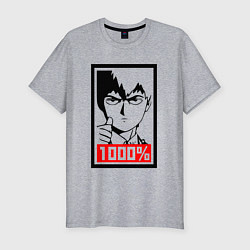 Футболка slim-fit Mob psycho 100 Z, цвет: меланж