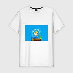 Футболка slim-fit Baby Shark, цвет: белый