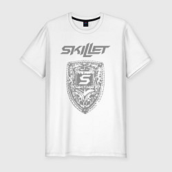 Футболка slim-fit SKILLET, цвет: белый