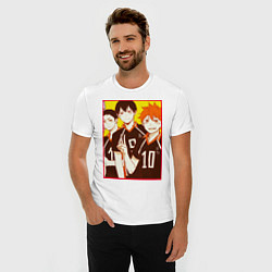 Футболка slim-fit Haikyuu Haikyu Haikuu, цвет: белый — фото 2