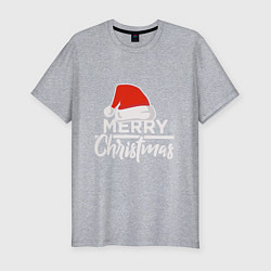 Футболка slim-fit Merry Christmas, цвет: меланж