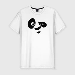 Мужская slim-футболка Панда
