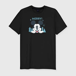 Футболка slim-fit Merry!, цвет: черный