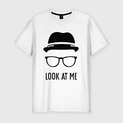 Футболка slim-fit Look At Me, цвет: белый