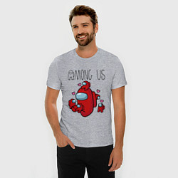 Футболка slim-fit Among Us love baby, цвет: меланж — фото 2