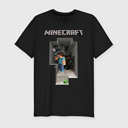 Футболка slim-fit Minecraft, цвет: черный