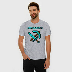 Футболка slim-fit Minecraft, цвет: меланж — фото 2