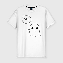 Футболка slim-fit My boo, цвет: белый