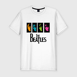 Футболка slim-fit Всемирный день The Beatles, цвет: белый