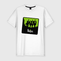Мужская slim-футболка Ливерпульская четверка Beatles