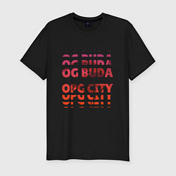 Футболка slim-fit OG Buda OPG City Strobe Effect, цвет: черный
