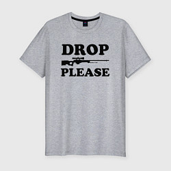 Мужская slim-футболка Drop Please