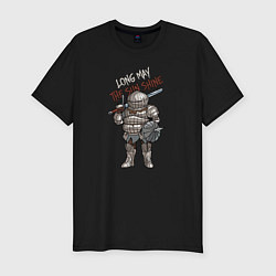 Мужская slim-футболка Dark Souls - Siegward