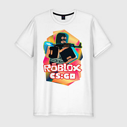 Мужская slim-футболка CS:GO Roblox