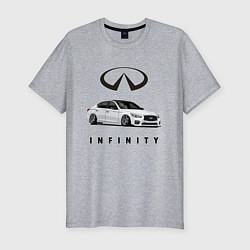 Футболка slim-fit Infinfity Car, цвет: меланж