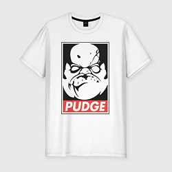 Футболка slim-fit Pudge Dota Пудж, цвет: белый