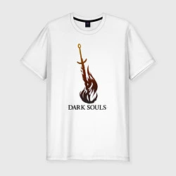 Мужская slim-футболка Dark Souls - Bonfire