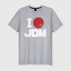 Футболка slim-fit JDM, цвет: меланж