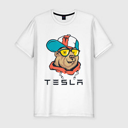 Футболка slim-fit TESLA ТЕСЛА Z, цвет: белый