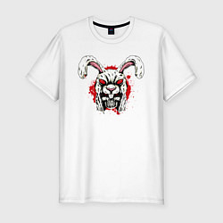 Футболка slim-fit Skull hare, цвет: белый