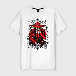 Футболка slim-fit Hellsing Хеллсинг, цвет: белый