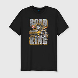 Мужская slim-футболка Король дорог
