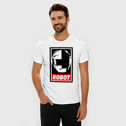 Футболка slim-fit Daft Punk, цвет: белый — фото 2