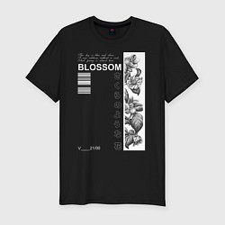 Футболка slim-fit BLOSSOM, цвет: черный