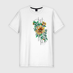 Мужская slim-футболка Sunflower