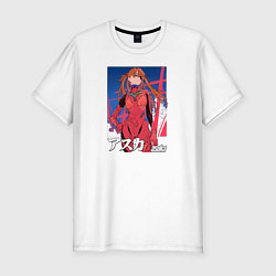 Мужская slim-футболка Evangelion Asuka