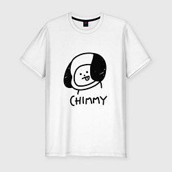 Футболка slim-fit ЧИММИ CHIMMY, цвет: белый