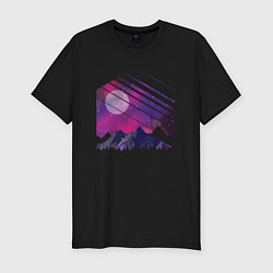 Мужская slim-футболка Mountain Galaxy